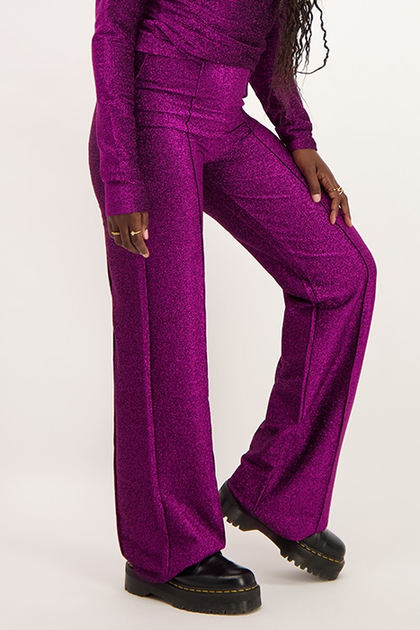 ROZE GLITTER PANTALON WIJDVALLEND PINK PINK 5