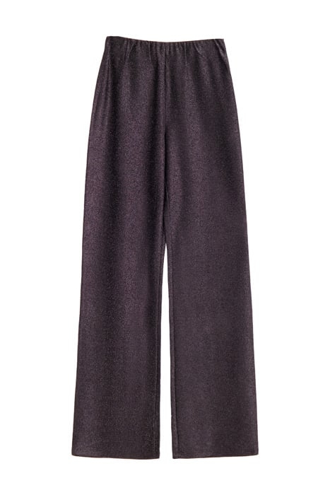 ZWARTE GLITTER STRAIGHT FIT BROEK BLACK BLACK 1