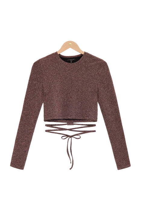 GOUDEN GLITTER TOP MET KOORD GOLD GOLD 2