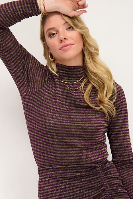 PAARS ROKJE MET STREPEN & TREKKOORD PURPLE PURPLE 3