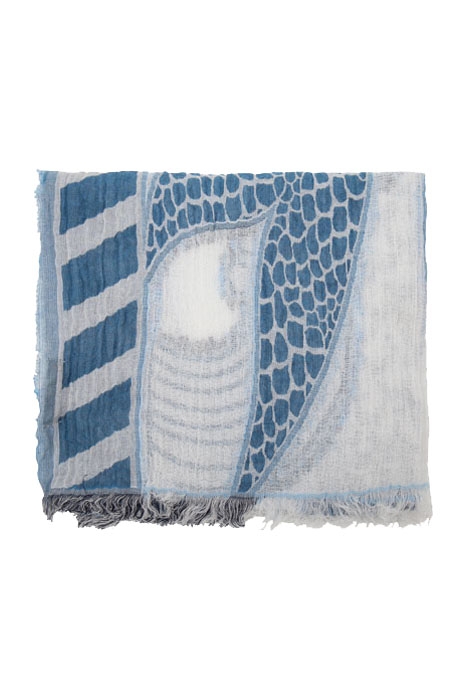 GIULIA SCARF MID BLUE 2