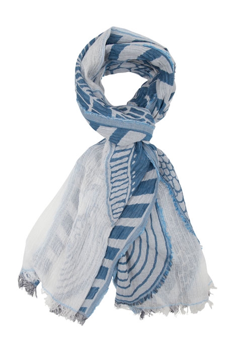 GIULIA SCARF MID BLUE 1