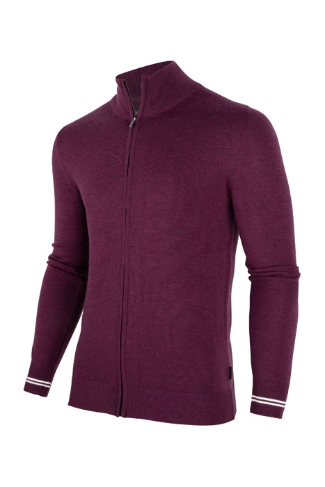 ROMAGNO CARDIGAN MID PURPLE 1