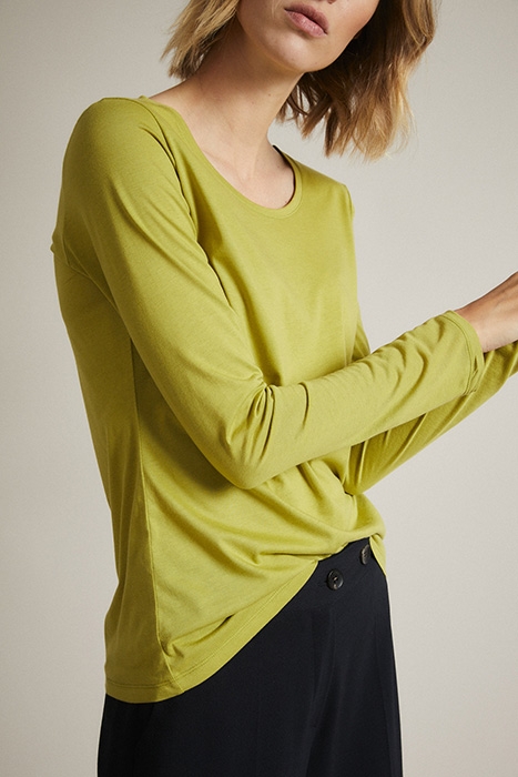 LANGARMSHIRT GOTS LIME 3