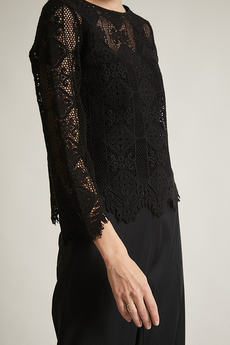 SPITZENBLUSE BLACK 1