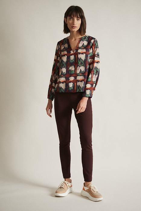 BLUSE PRINT AQUARELL / ORANGE 1