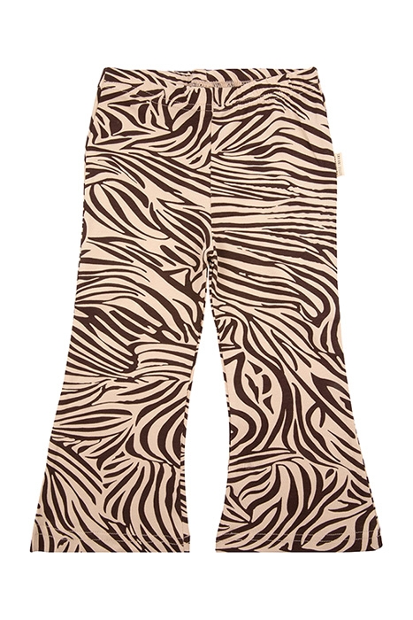 FLARED PANTS ZEBRA BROWN/ECRU 1