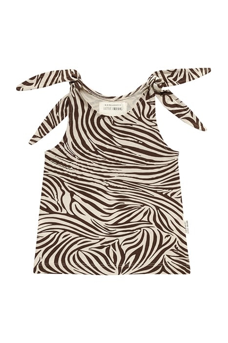 TANKTOP ZEBRA BROWN/ECRU 1