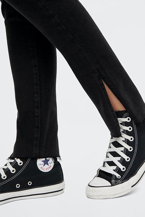 PCEMI HW SKINNY SLIT JEANS BLC BC BLACK DENIM 7