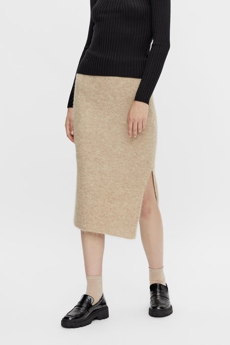 PCFANNA HW MIDI KNIT SKIRT BC PEBBLE 5