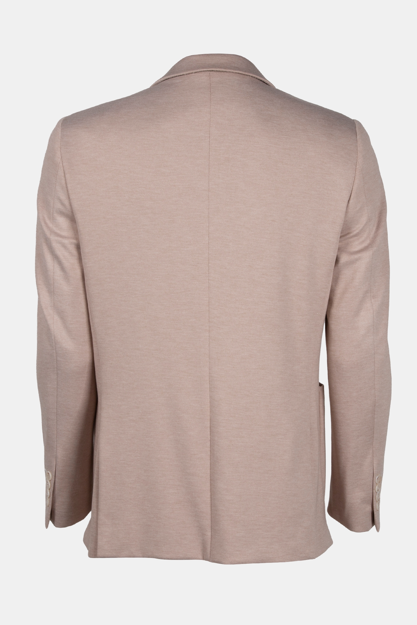 2 BUTTON JACKET JERSEY KNIT PATCH POCKETS TAN 4